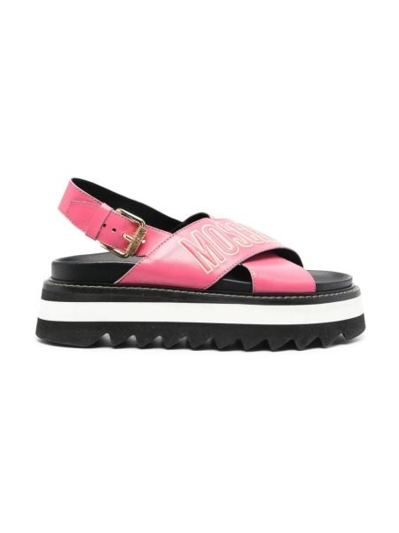 Sandale ohne absatz Moschino pink