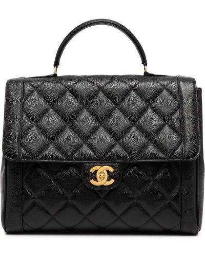Bolsa acolchada con estampado de rombos Chanel Pre-owned