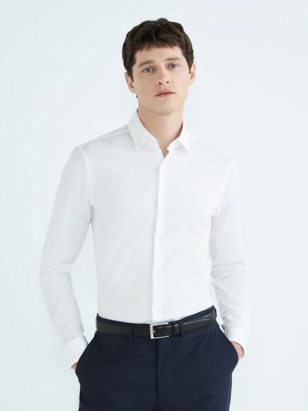 Camisa slim fit Calvin Klein blanco
