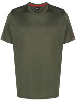 Βαμβακερή μπλούζα με κέντημα Kiton πράσινο