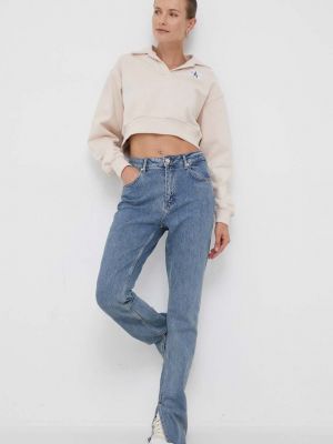 Bluza Calvin Klein Jeans beżowa