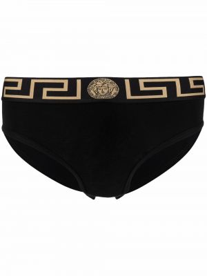 Bavlněné boxerky Versace černé