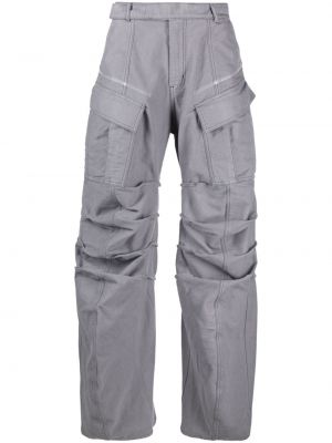 Pantaloni cargo din bumbac Y/project gri