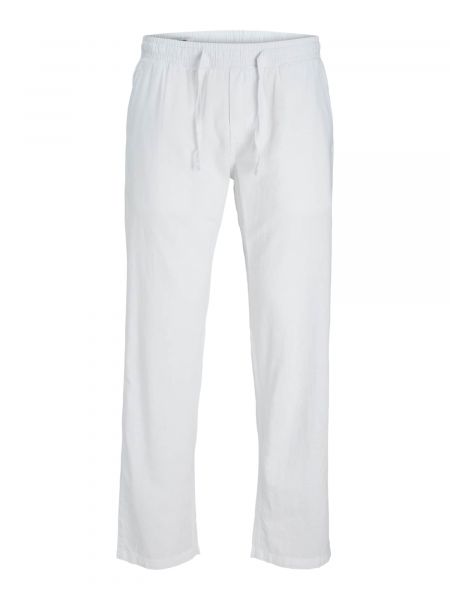 Plisované nohavice Jack & Jones biela