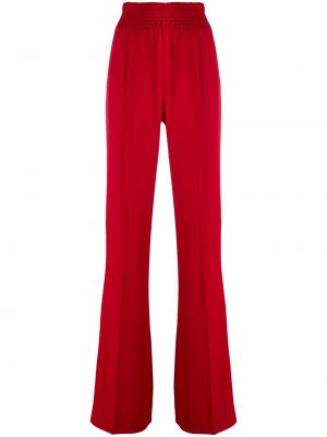 Pantalones rectos de cintura alta Prada rojo