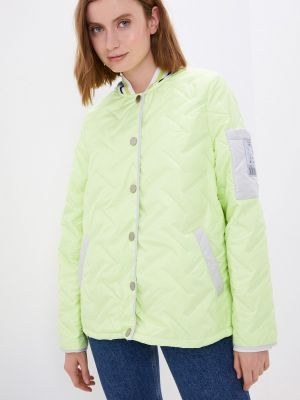 Утепленная демисезонная куртка Helmidge зеленая