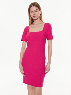 Κοκτέιλ φόρεμα Marciano Guess ροζ