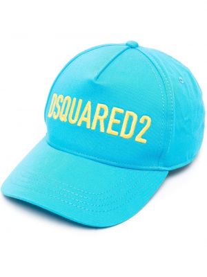 Șapcă cu broderie Dsquared2 albastru