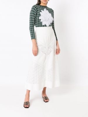 Krajkové sukně Martha Medeiros bílé