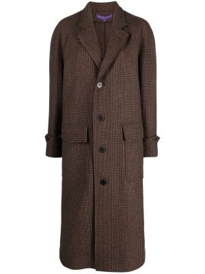 Cappotto a quadri Ralph Lauren Collection marrone