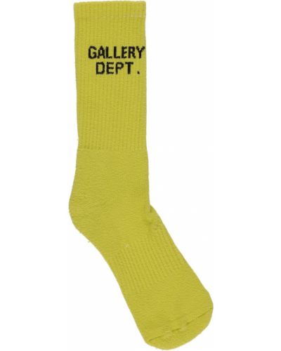 Bavlnené ponožky Gallery Dept. žltá