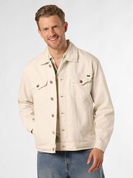Biała kurtka jeansowa bawełniana Aygill's