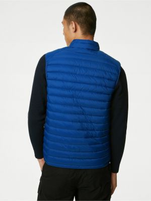 Péřová vesta Marks & Spencer modrá