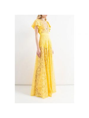 Sukienka długa Doris S żółta