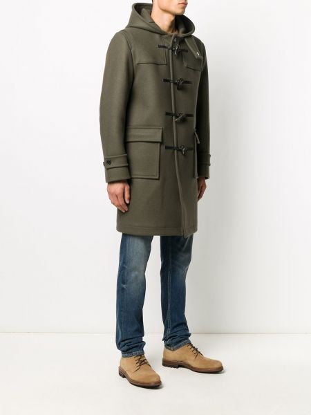Kabát s kapucí Mackintosh zelený