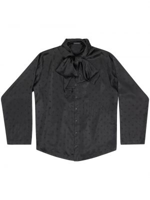 Bluza s kapuco Balenciaga črna