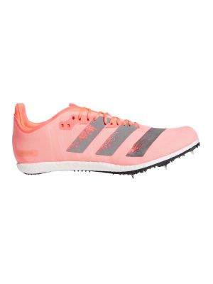 Кроссовки для бега с шипами Adidas Adizero розовые