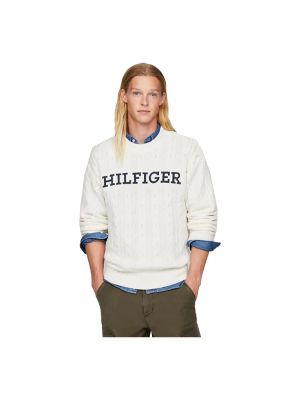 Sweter oversize Tommy Hilfiger biały