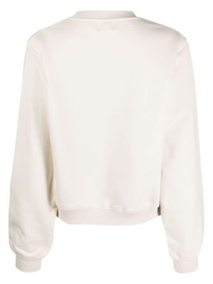 Sweatshirt mit rundem ausschnitt Woolrich weiß