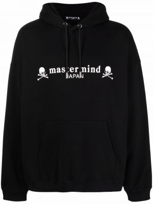 Kokvilnas kapučdžemperis ar apdruku Mastermind World
