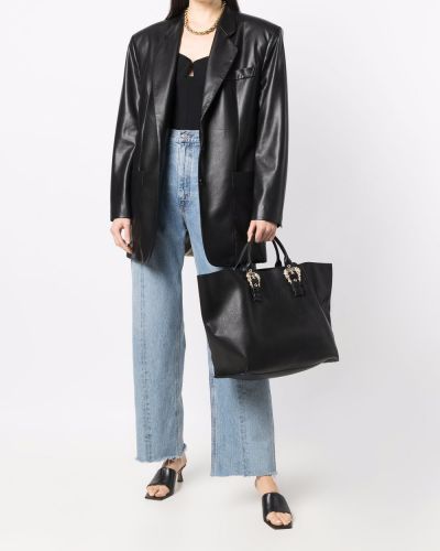 Bolso shopper con hebilla Versace Jeans Couture