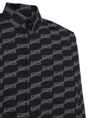 Camicia di cotone Balenciaga nero