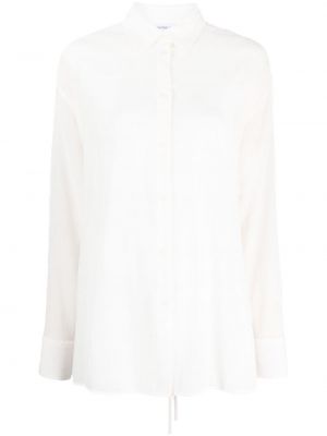 Rifľová košeľa Calvin Klein Jeans biela