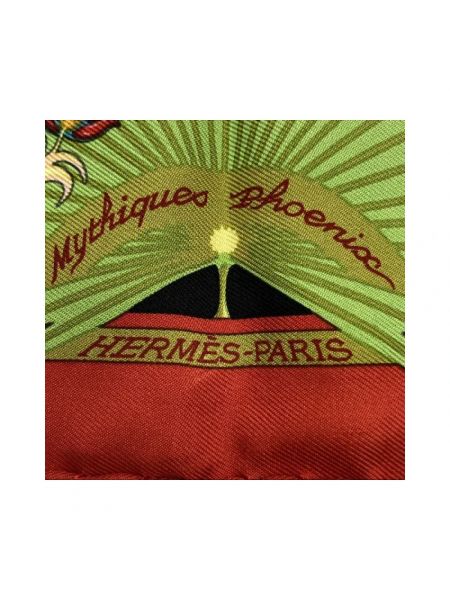Jedwabna szal Hermès Vintage czarna