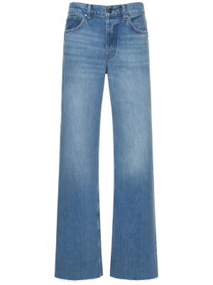 Proste jeansy z wysoką talią Anine Bing niebieskie