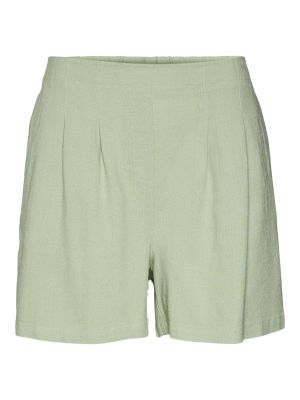 Plisované nohavice Vero Moda zelená