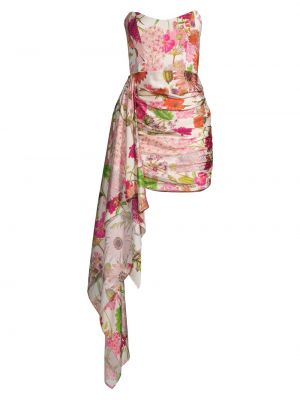 Платье мини в цветочек с принтом Katie May розовое
