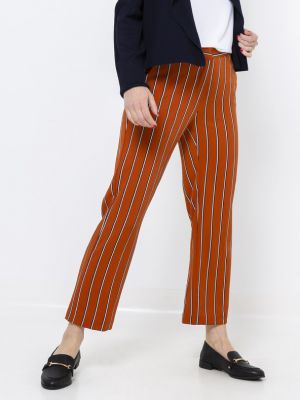 Pantaloni Camaieu portocaliu