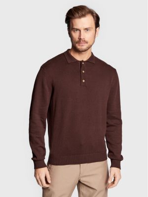 Bombažni pulover Cotton On rjava