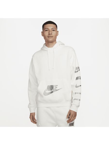 Hoodie en polaire Nike blanc