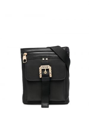 Чанта през рамо с катарама Versace Jeans Couture черно
