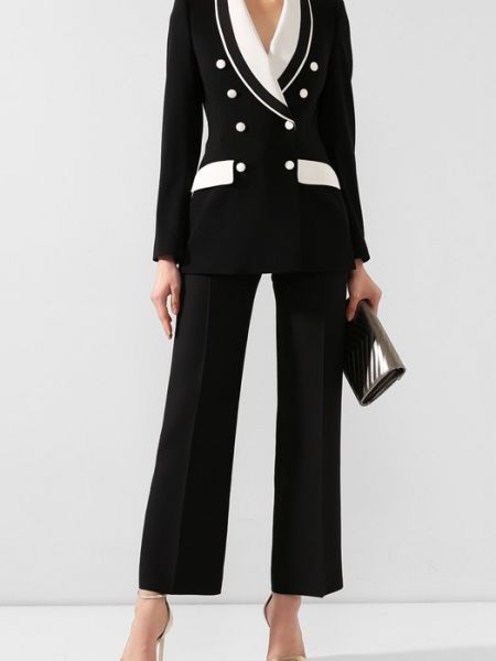 Шерстяной пиджак Dolce & Gabbana черный