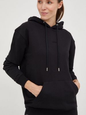 Pamučna hoodie s kapuljačom Arkk Copenhagen crna