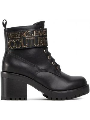 Czarne botki Versace