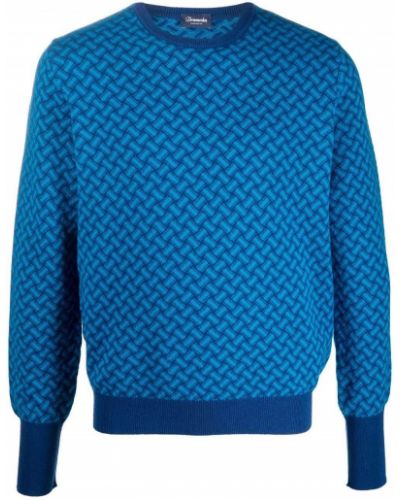 Jersey de punto de tela jersey Drumohr azul