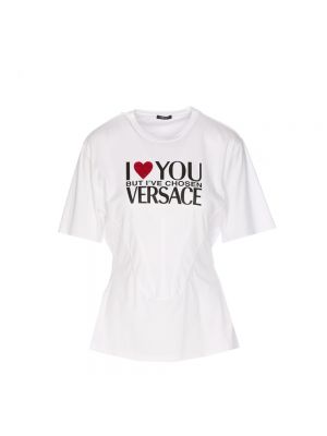Biała koszulka Versace
