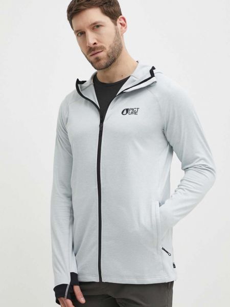 Sportska hoodie s kapuljačom s melange uzorkom Picture siva
