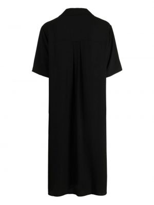 Hedvábné mini šaty Eileen Fisher černé