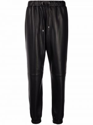 Pantalones ajustados de cuero Philipp Plein negro
