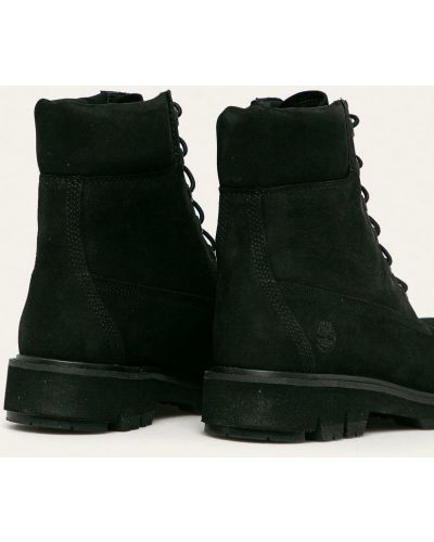 Kožené kotníkové boty Timberland černé