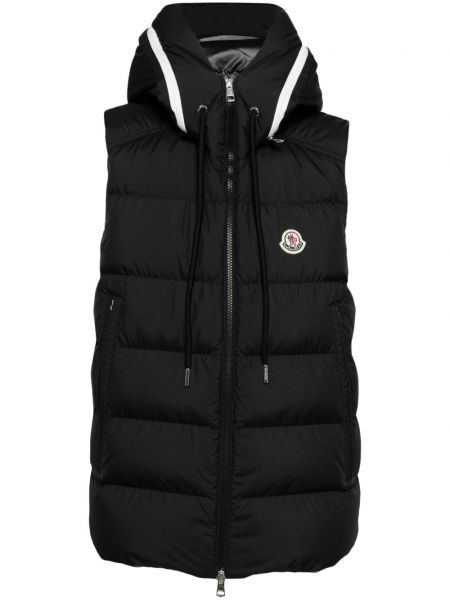 Tikattu liivi Moncler musta