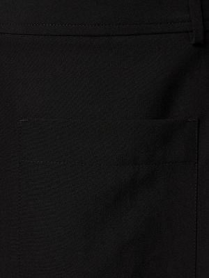 Pantaloni scurți de lână Valentino negru