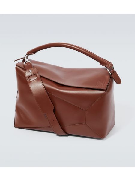 Lær store poser Loewe brun