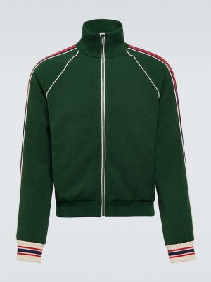 Jersey jakna iz žakarda Gucci zelena