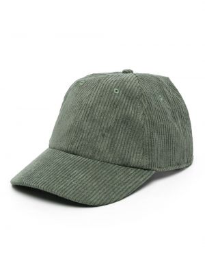 Siuvinėtas kepurė su snapeliu kordinis velvetas Autry žalia
