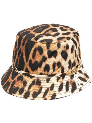 Sombrero leopardo Moschino dorado